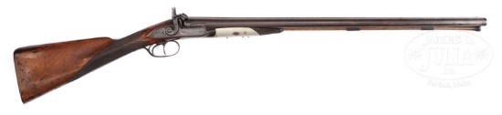 IMPORTANT AND HISTORIC DOUBLE BARREL PERCUSSION SHOTGUN PRESENTED TO