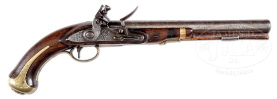 U.S. MODEL 1805 HARPERS FERRY PISTOL, SERIAL NUMBER 61.