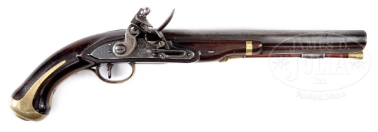 U.S. MODEL 1805 HARPER'S FERRY PISTOL, SERIAL NUMBER 66.