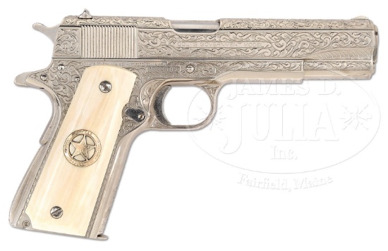 *ENGRAVED COLT MARK IV - SERIES 70 GOVERNMENT MODEL