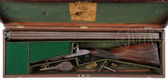 WESTLEY RICHARDS BEST PERCUSSION DOUBLE SHOTGUN WITH ORIGINAL CASE