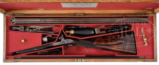 JAMES PURDEY TWO GROOVE EXPRESS PERCUSSION DOUBLE RIFLE WITH