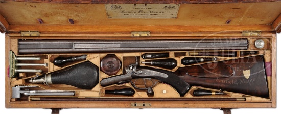 ALEXANDER HENRY DOUBLE RIFLE PRESENTED CHRISTMAS 1873 BY QUEEN