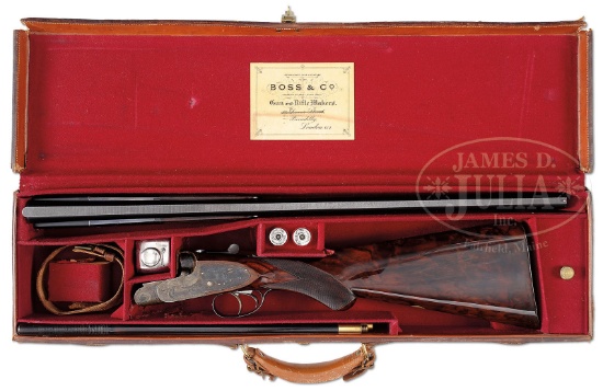 *LIGHTWEIGHT BOSS OVER-UNDER SIDELOCK EJECTOR DOUBLE TRIGGER GAME SHOTGUN
