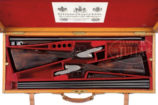 CLASSIC OLD PAIR OF SIDE LEVER SIDELOCK EJECTOR STEPHEN