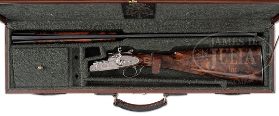 *SUPERB AND RARE .410 OVER-UNDER SELF-COCKING HAMMER EJECTOR SINGLE