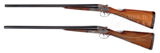 *PAIR OF AYA SIDELOCK EJECTOR GAME SHOTGUNS.