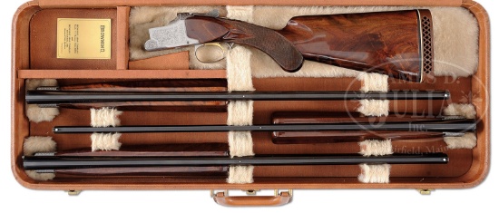 *BROWNING SUPERPOSED PIGEON GRADE SMALL GAUGE THREE BARREL SKEET