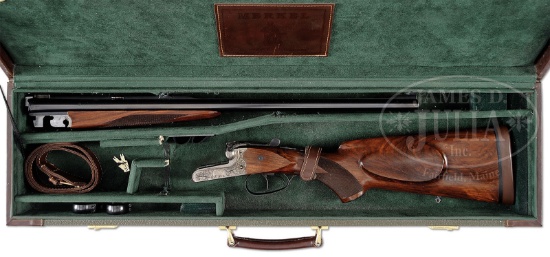 *MERKEL MODEL 140-2.1 DANGEROUS GAME DOUBLE RIFLE WITH CASE.