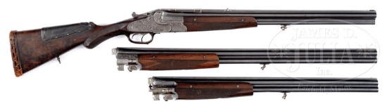 *HIGH QUALITY OVER-UNDER SIDELOCK EJECTOR THREE BARREL SET COMBINATION