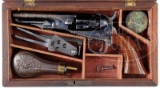 EXTRAORDINARY CASED COLT MODEL 1862 POLICE PERCUSSION REVOLVER.