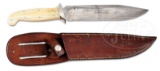 EXTREMELY RARE INSCRIBED SCAGEL UTILITY KNIFE WITH ULTRA-RARE IVORY