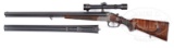 *VERY UNUSUAL DOUBLE RIFLE DRILLING BY FRANZ KETTNER, WITH