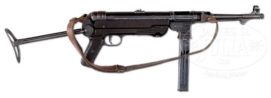 **EVER POPULAR ALWAYS COLLECTIBLE MATCHING GERMAN WWII MP-40 MACHINE GUN (CURIO