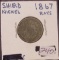1867 Shield Nickel Rays