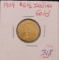 1909 2 1/2 Dollar Gold Indian Head Quarter Eagle