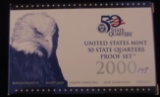2000 US Mint 50 State Quarters Proof Set