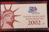 2002 US Mint 50 State Quarters Silver Proof Set w/Quarters