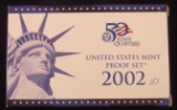 2002  US Mint 50 State Quarters Proof Set w/Quarters