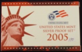 2005 US Mint 50 State Quarters Silver Proof Set w/Quarters