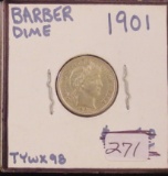 1901 Barber Dime