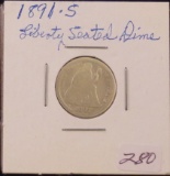 1891S Liberty Seated Dime