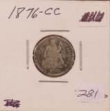 1876CC Liberty Seated Dime