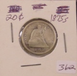 1875S Liberty Seated 20 Cent Piece