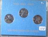 1943 Steel Cents Wartime Emergency Issue
