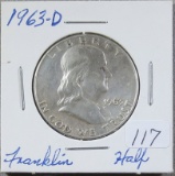 1963d Franklin Half Dollar