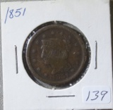 1851 Large Cent