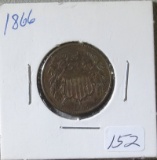 1866 2 Cent