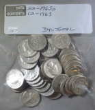 Washington Quarters 22-1963d, 12-1963 34 Total