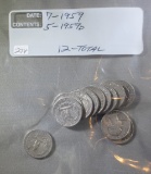 Washington Quarters 7-1959, 5-1959d 12 Total