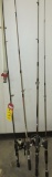 4 Assorted Fishing Rods & Reels
