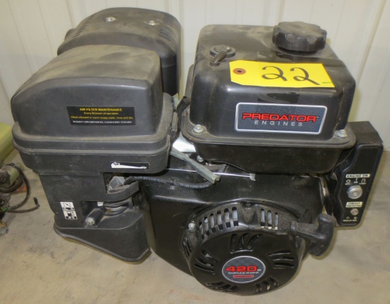 Predator 420 cc Horizontal Shaft Gas Engine (No Key)