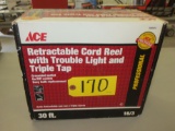 Retractable Cord Reel / Trouble Light & Triple Tap