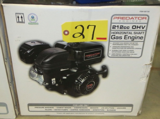 Predator 212 CC Horizontal Shaft Gas Engine