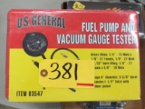 Fuel Pump, Vacuum Gauge Tester