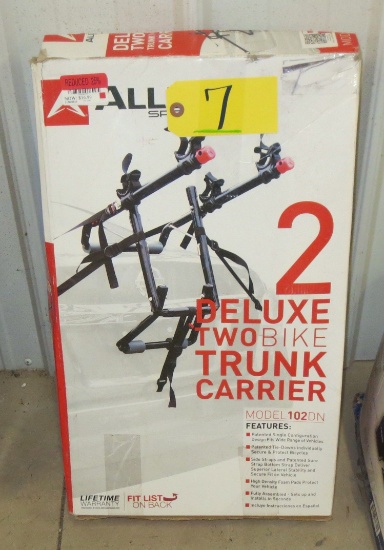 2 Deluxe Two Bike Trunk Carrier Model 102DN