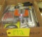 Pruners, nut and bolt assortment, impact extension guard, Jigsaw blades