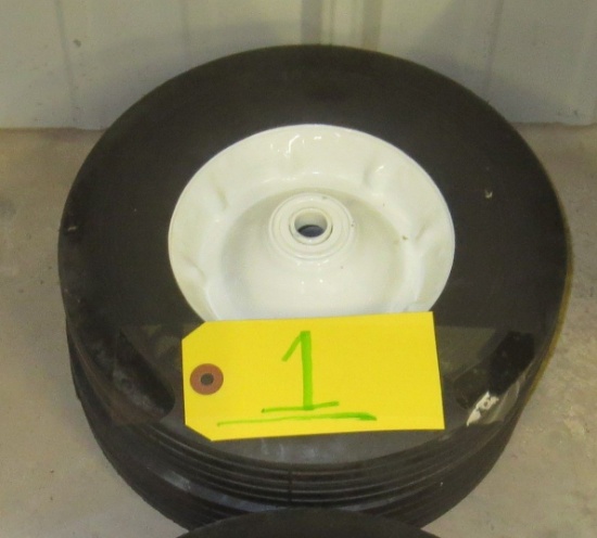 Pair solid wheels 10 x 2.75