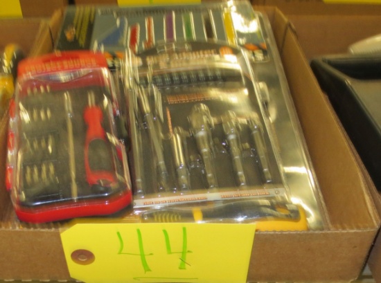 Screw driver sets, saver saw blades