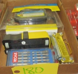 Battery Charger maintainer, Rolling Tape, Driver bit Set