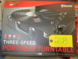 3 Speed Portable Turntable