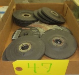 Assorted grinding wheels