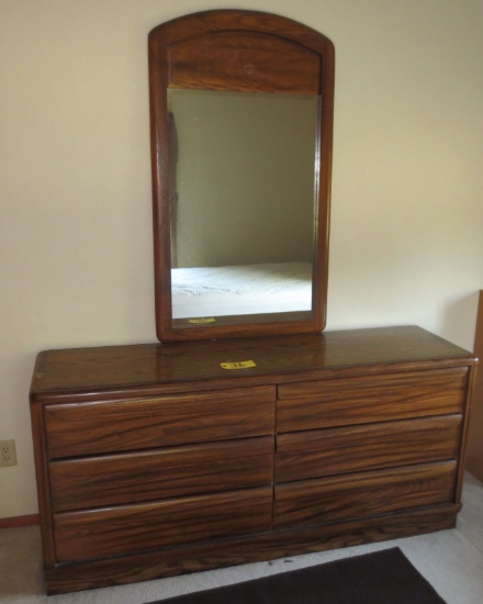 6 Drawer Dresser with Mirror