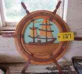 Wooden Boat Wall Hanging
