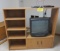 Admiral TV/VHS Combo & TV Cabinet