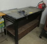 Work Bench w/Vise and Grinder